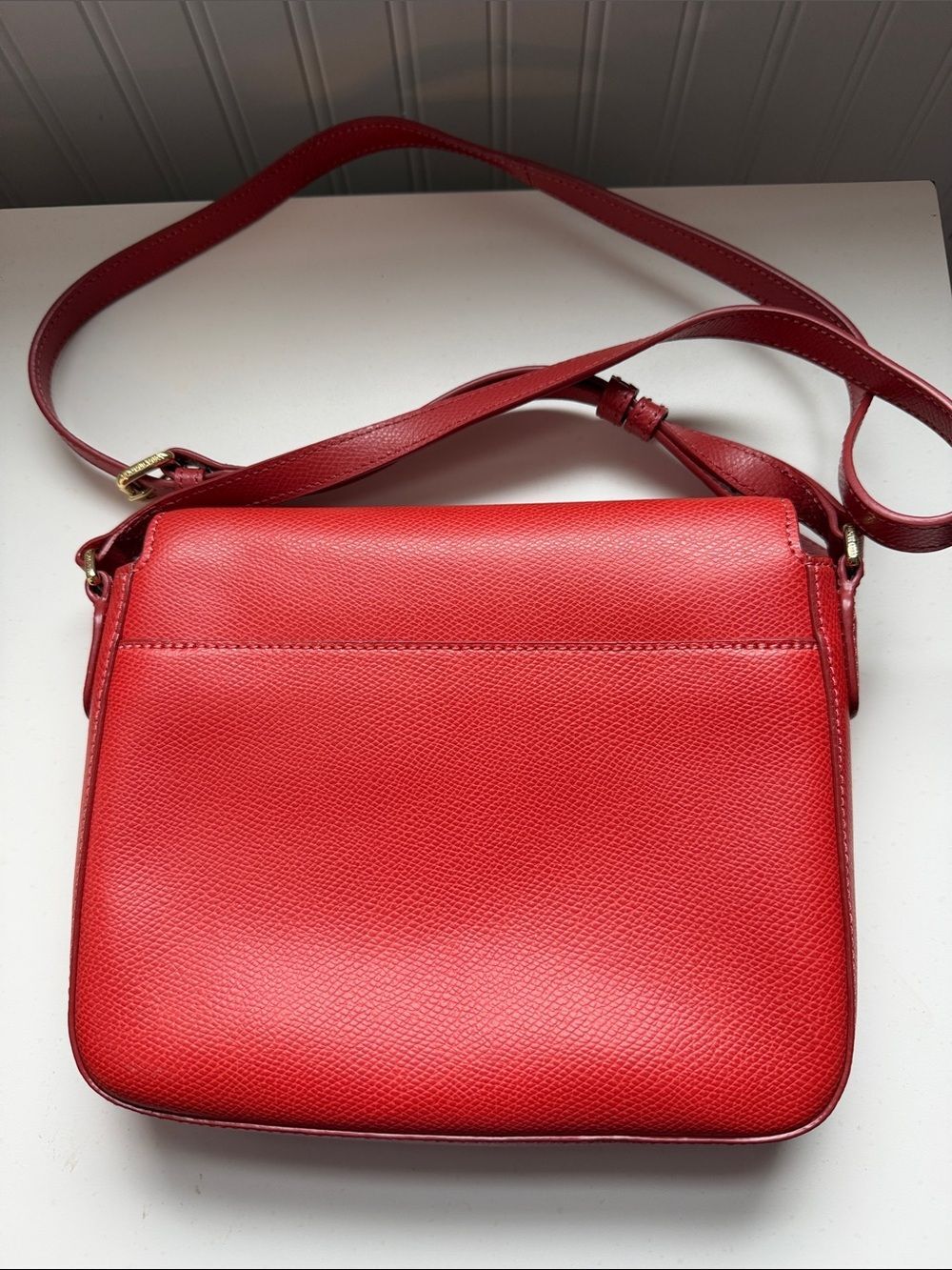 Vera Bradley Burnt Orange Pebbled Leather Twice as Nice Crossbody with Dustbag - Picture 4 of 13